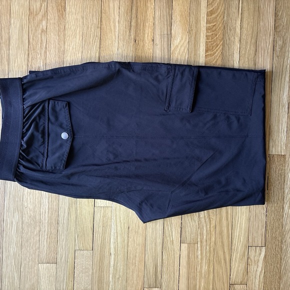 Athleta Cargo Pants Women 14 Vienna Hybrid Black Stretch Zip Pockets Performance - Picture 9 of 10